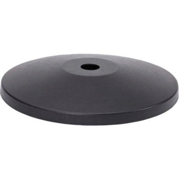 Queue Solutions Replacement Base Cover For QueueMaster & SafetyMaster Belt Barriers, Black QM-BCS-BK